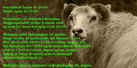 Sörli Hestamannafélag, Íþrótt, Lífstíll, Þorrablót, 2016
