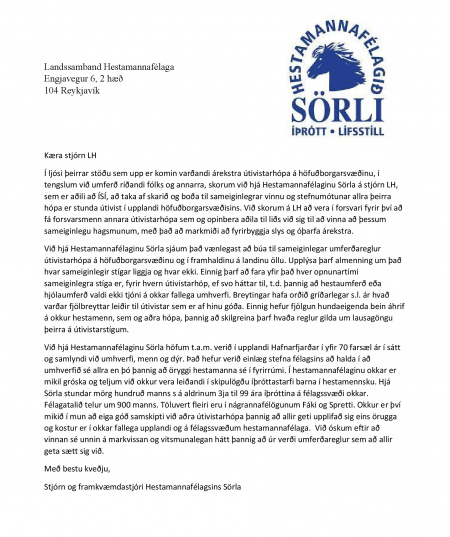 Sörli Hestamannafélag, Íþrótt, Lífstíll