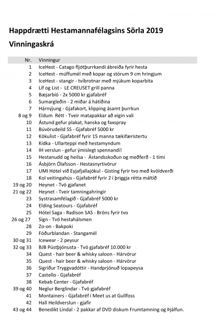 Sörli Hestamannafélag, Íþrótt, Lífstíll